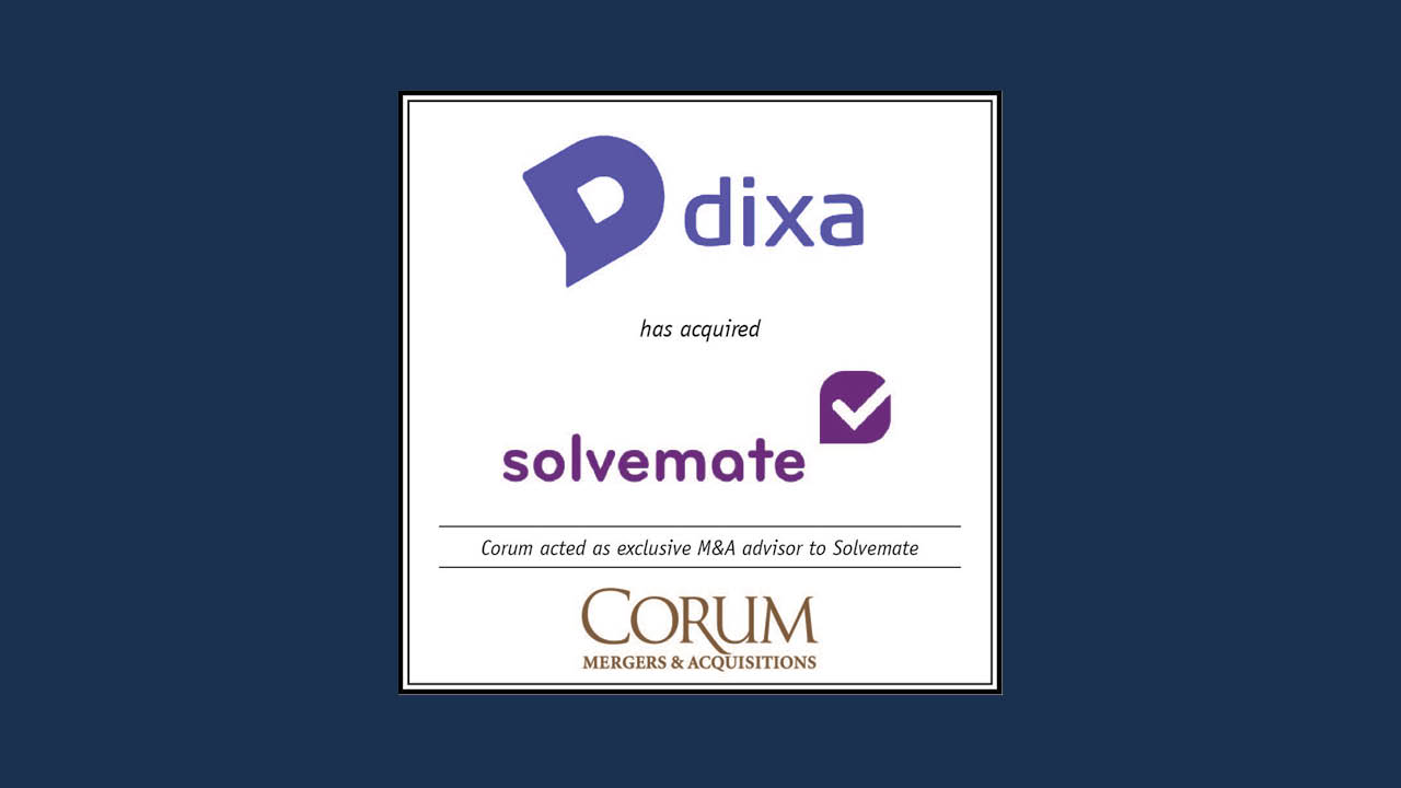 Corum Client Solvemate Acquired by Dixa Corum Group